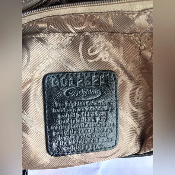 NWT Brighton Leopard Lex Tote Uptown Spots Black Leather Embroidered Flowers - Picture 12 of 15